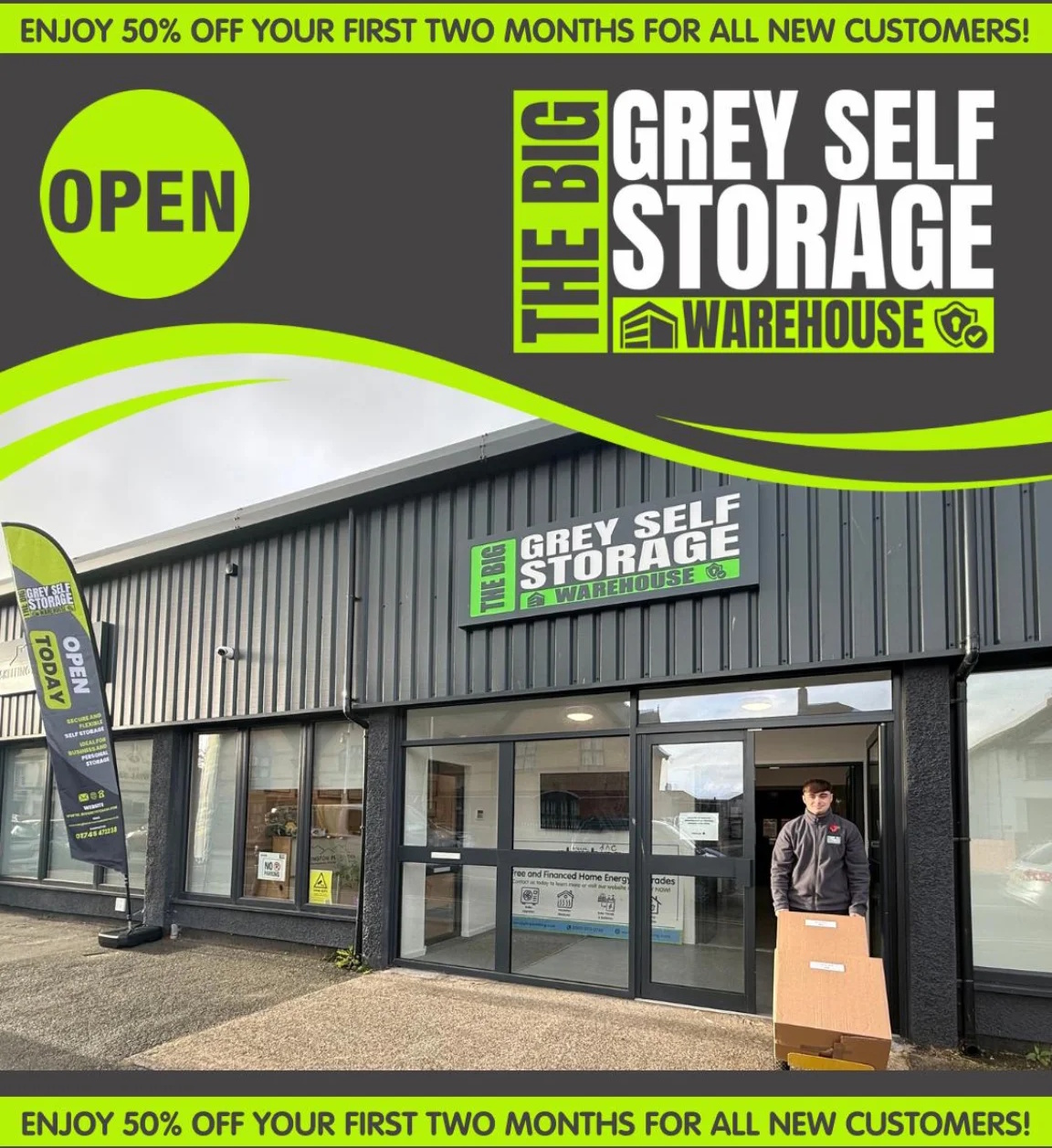 50% off your first 2 months for all new customers